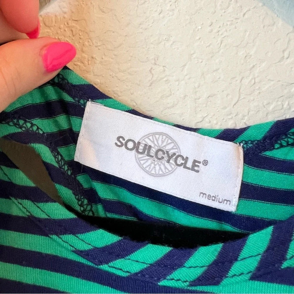 Soul cycle Striped Workout Cycling Tank - Picture 2 of 4